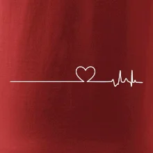 Poker EKG srdce červené