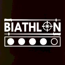 Biathlon terč a hůlky