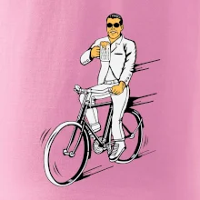 Gentleman na kole s pivem