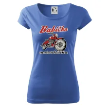 Babička motorkářka