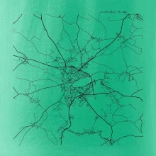 Černobílá mapa  Jindřichův Hradec (37701)