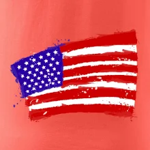 Americká vlajka ohnutá