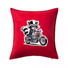 Mýval na motorce kreslený