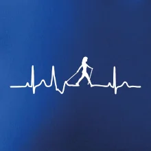 EKG nordic walking žena