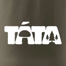 Táta nápis - houbař