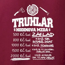 Hodinová mzda truhlář