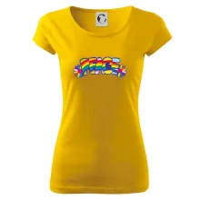 Peace nápis duhový