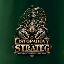Listopadový stratég se štírem a šachovým králem