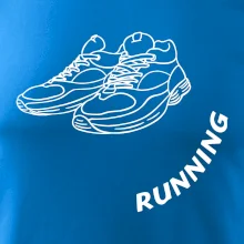 Running nápis šikmo