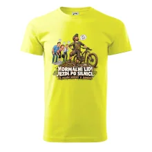 Normální lidi jezdí po silnici cyklistický humor
