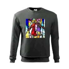 Vitráž - Ježíš a kříž