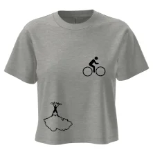 Mapa ČR + kolo na prsu