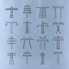 Typy stožárů vysokého napětí