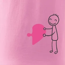 Párová trička puzzle postavička