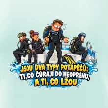 Dva typy potápěčů v neoprenu