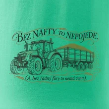 Bez nafty to nepojede traktor s vlekem