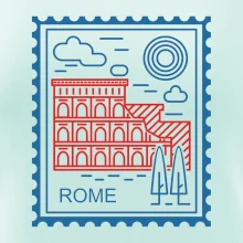 Řím známka jednoduchá