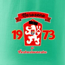 Narozena v Československu - Přelepený znak 1973