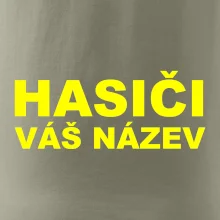 Hasiči - žlutý nápis - váš název sboru