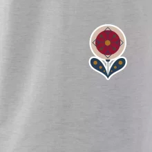 Folklor na prsu květina kulatá