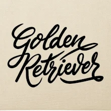 Golden retriever - nápis okrasný