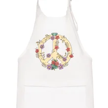 Peace symbol pískový