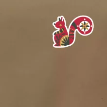 Folklor na prsu veverka