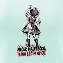 Streetart - Večer malérečka, ráno léčím opicu