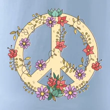 Peace symbol pískový