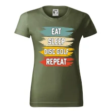 Disc Golf eat sleep barevné