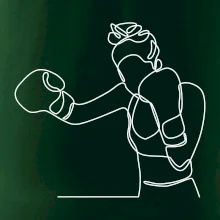 Žena boxerka jedním tahem