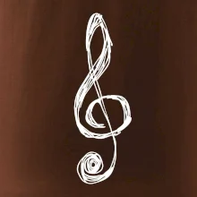 Houslový klíč kreslený