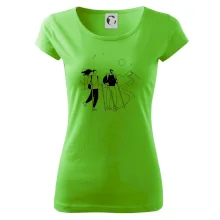 Kreslený pár na výletě