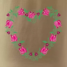 Červené tulipánové srdiečko (Pecka design)