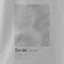 Šerák - vrstevnice v obdélníku