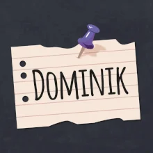 Papírek se jmenovkou - prso - vlastní jméno