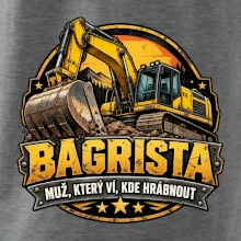 Bagrista muž který ví kde hrábnout