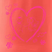 Svatba - kreslené srdce