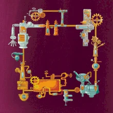 Steampunk barevná sestava