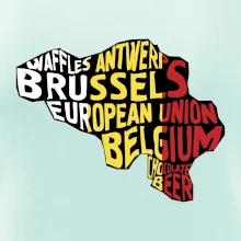 Mapy - názvy měst - Belgie