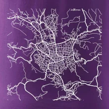 Mapy měst černobílé Jablonec nad Nisou