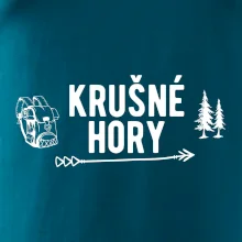 Krušné hory nápis