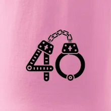 Narozeninové tričko pro policajta - pouta 40