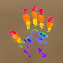 LGBT hand print