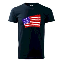 Americká vlajka ohnutá