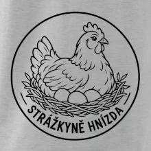 Strážkyně hnízda slepice v emblému