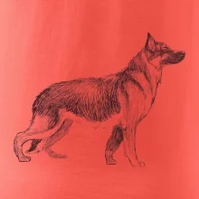 Německý ovčák -  kreslený skica
