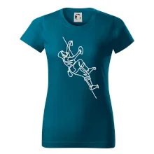 Lezecká stěna jedním tahem