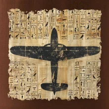 Egyptské hieroglyfy letadlo