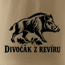 Divočák z revíru jednoduchý lovecký motiv